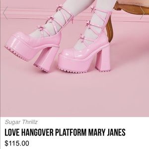💕✨SUGAR THRILLZ ✨💕 ,LOVE HANGOVER PLATFORM MARY JANES.